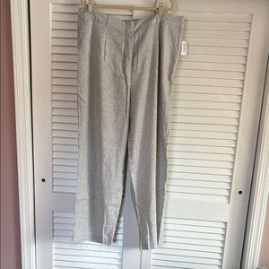 NWT Old Navy Seersucker wide leg pants